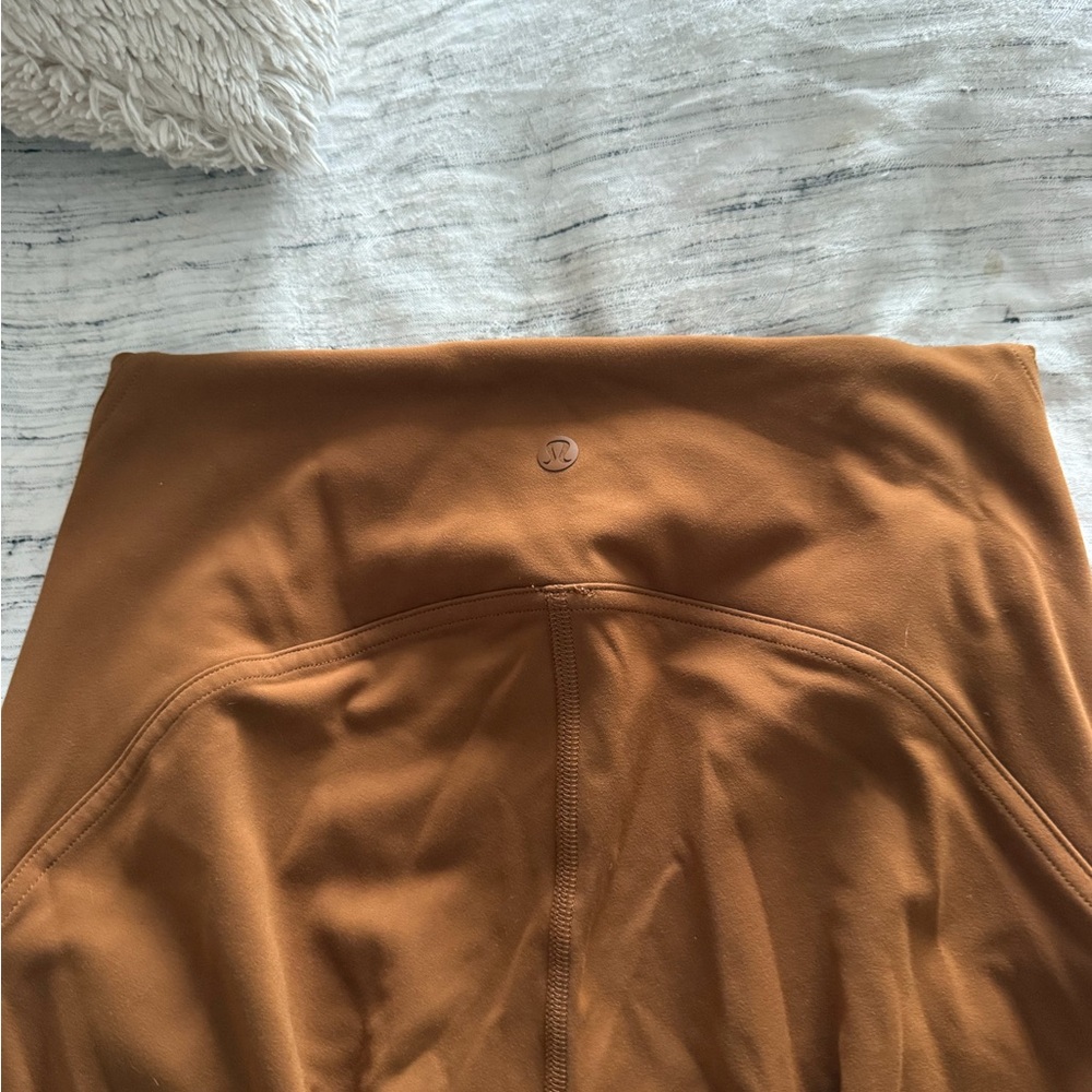 Lululemon Athletica Rust High-Waisted Leggings